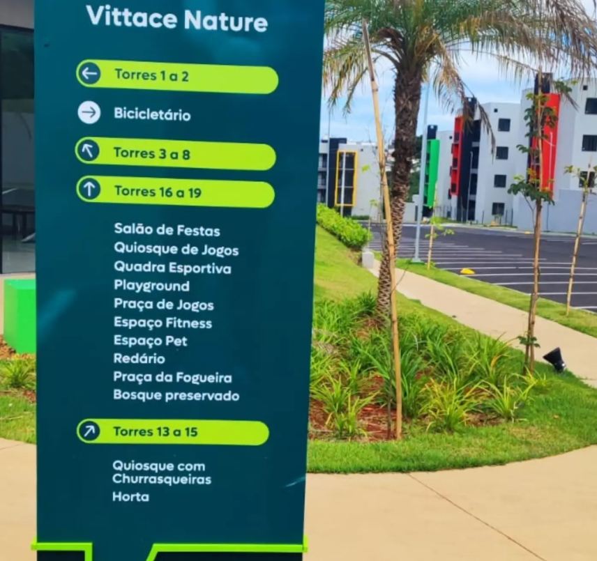 Placa de lazer do Vittace Nature